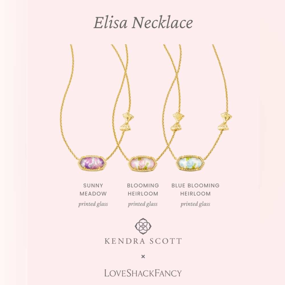 🎀✨KENDRA SCOTT x LOVESHACKFANCY Elisa Double-Sided Necklace - Picture 9 of 9